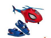 Sandália Homem Aranha Sky Operation Menino Azul/Vermelho Ref:23064 Sandália Homem Aranha Sky Operation Menino Azul/Vermelho Ref:23064