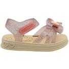 Sandália Infantil Baby Grendene Soft Pink Laço com Glitter Menina
