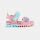 Sandália Infantil de Luz Bibi Summer Roller Light Rosa - 09853