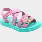Sandália Infantil Disney Gabi Menina - Verde e Rosa