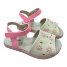 Sandália Infantil Espadrilhe Pampili Lala Flor Rosa Nude 761.005