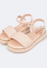 Sandália Infantil Feminina Alana Flatform Tramado Nude Rosado