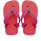 Sandália Infantil Feminina Havaianas Brasil Logo Rosa Sandália Infantil Feminina Havaianas Brasil Logo Rosa