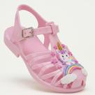 Sandália Infantil Feminina Jelly Unicornio