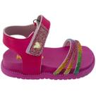 Sandália Infantil Feminina Papete Flatform Rasteirinha Confort Brilho Casual Confortável