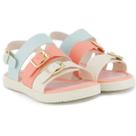 Sandália Infantil Klin Lola Menina - Branco e Rosa