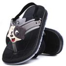 Sandalia Infantil Masculino Chinelo Criança Confortável Menino Papete Cachorrinho Cor Preto