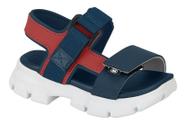 Sandália Infantil Masculino Molekinho 2612.103 Vermelho/Marinho 19
