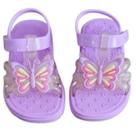 Sandália Infantil Menina com Borboleta e Glitter - Lue Lua - Tamanhos 21 ao 28