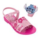 Sandália Infantil Menina Conforto Brinde Time Relogio Stitch
