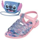 Sandalia Infantil Menina Conforto Desenho Stitch Clutch Bag