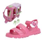 Sandalia Infantil Menina Conforto Macio Barbie Sorveteria