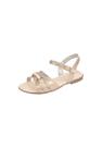 Sandália Infantil Menina Fivela Tiras Dourada