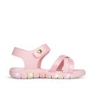 Sandália Infantil Menina Kidy Wave Light Nude Luz Led Pisca Confortável Leve Anatômica Papete -
