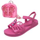 Sandália Infantil Menina Mochila Borboleta Conforto Leveza