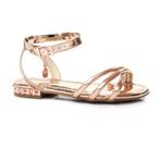 Sandália Infantil Menina Molekinha Fivela Ouro Dourado 2319209