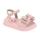 Sandália Infantil Menina Molekinha Lacinho Gatinho Rosa 23