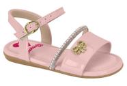 Sandália Infantil Menina Molekinha Verniz Strass 2112771
