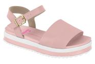 Sandália Infantil Meninas Molekinha Tratorada Flat Brilho