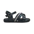 Sandalia Infantil Molekinha Strass e Fivela Preto