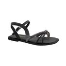 Sandalia Infantil Ortofino Feminina Strass Preta