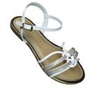 Sandália infantil pampili cherrie dourado branco 409235