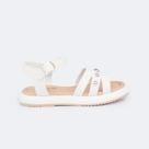 Sandália Infantil Pampili Cora Flatform com Esferas Branca Sandália Infantil Pampili Cora Flatform com Esferas Branca