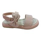 Sandália Infantil Pampili Cora Flatform Laço Rosa Glow