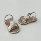 Sandália Infantil Pampili Dourada Menina Laço Pedraria Brilho Festa Casual Conforto Moda Kids Princesa