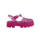 Sandália Infantil Plástica Glitter Rosa Pink Tratorada 2057