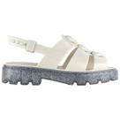 Sandalia Infantil Plataforma Flat Laço Coração Flatform chic