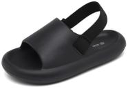 Sandália INMINPIN Toddler Slides com alça elástica preta 3