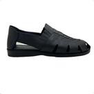 Sandália Italianinho Fechada em Couro Legítimo Elastico Comfort Masculina 34703 (61992) Sandália Italianinho Fechada em Couro Legítimo Elastico Comfort Masculina 34703 (61992)