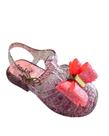 Sandália Juju Shoes Cristal De Laço Brilhante Super Confortável Infantil 1080 (66191) 1080 (66190)