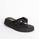SANDALIA KIDY FLAT FORM PRETO Kidy