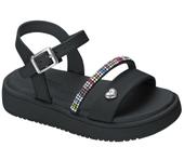 Sandália Kidy Mini FlatForm 440-0003 Feminina - Preta