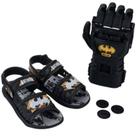 Sandália Liga da Justiça Batman c Luva - Infantil - Preto