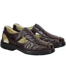 Sandália Masculina Couro Conforto Anti-Stress Leve Conforto Sandália Masculina Couro Conforto Anti-Stress Leve Conforto