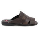 Sandália Masculina Couro Leve Anti Stress Resistente Calce Fácil Sandália Masculina Couro Leve Anti Stress Resistente Calce Fácil