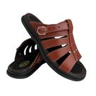 Sandália Masculina Couro Super Confortável Lançamento Novidade