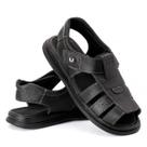 Sandália Masculina Em Couro Solado Antiderrapante