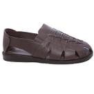 Sandalia masculina italianinho couro legitimo fechada 10340703