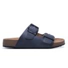 Sandália Masculina NATHOS CARIBE em Couro - Fóssil Azul Sandália Masculina NATHOS CARIBE em Couro - Fóssil Azul