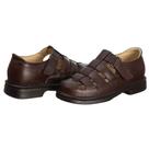 Sandalia Masculina Ortopédica Antistress Fechada Couro Fosca Ranster Top Tam 41 Cor Café