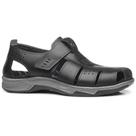 Sandália Masculina Papete Couro Preto Pegada 132255-04