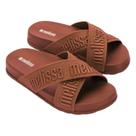Sandália Melissa Cozy Slide M-lover II Marrom Pecan -