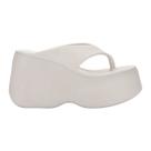 Sandália Melissa Free Thong Wedge Bege Claro