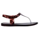 Sandalia melissa jelly gloss sandal ad preto cobre -