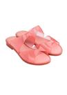 sandália melissa silky slide rasteira triangular rosa