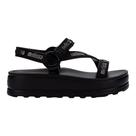 Sandália Melissa Stripes Platform M-Lover Feminino Preto